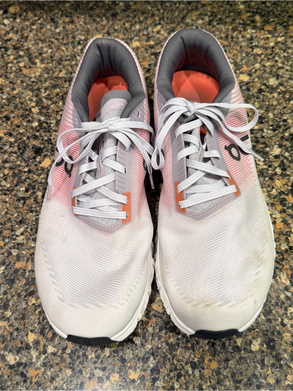 On Running Cloud  mens Running Shoes - White with reddish  Accent 11.5 - Picture 3 of 11